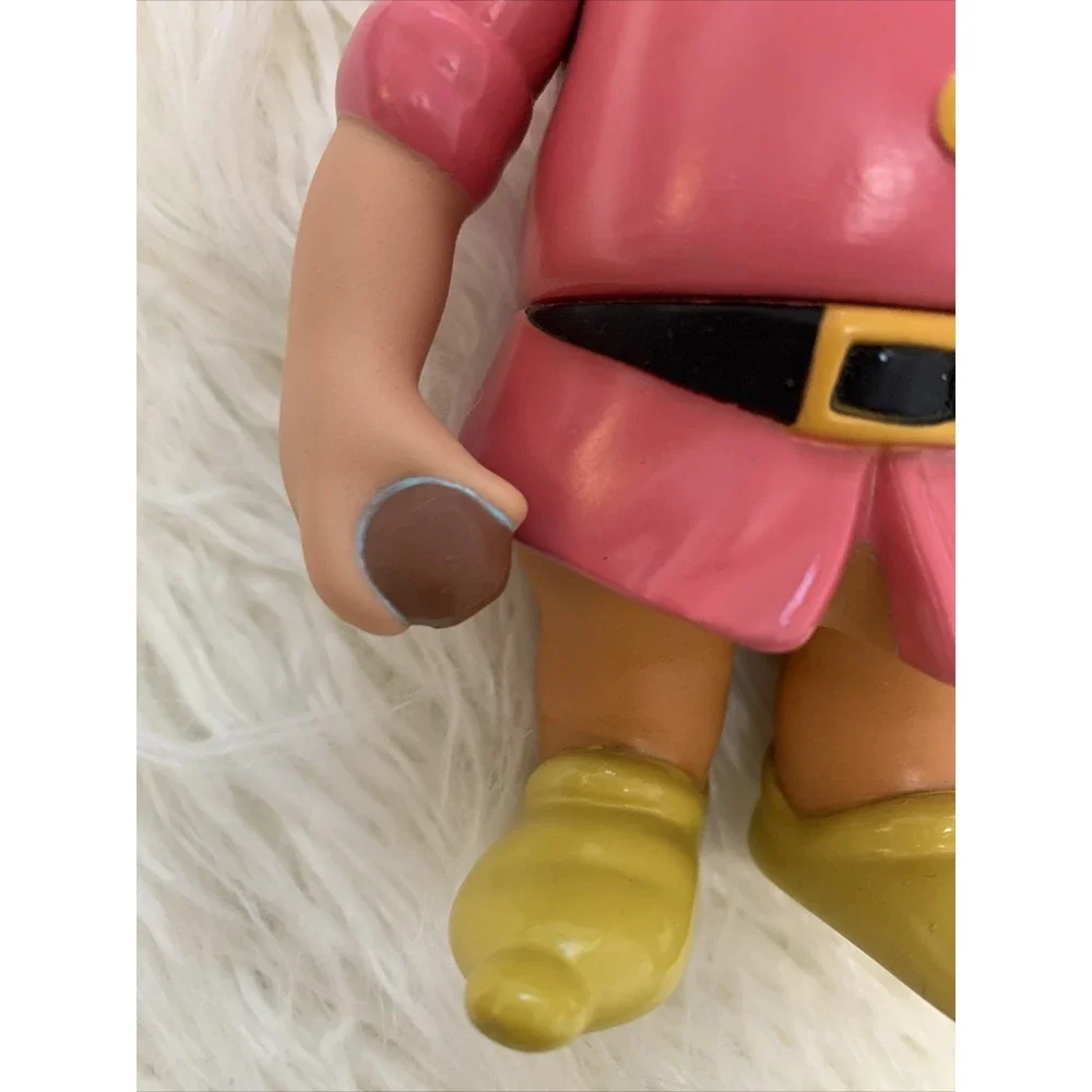 Doc Disney Snow White Seven Dwarfs Figurine Vinyl Rubber Plastic Collectible 6